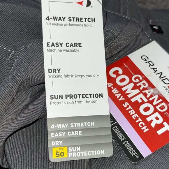 GRAND SLAM PERFORMANCE Grand Comfort Stretch 50 UPF Sun Protect Golf Pants 32X30 - Picture 14 of 14